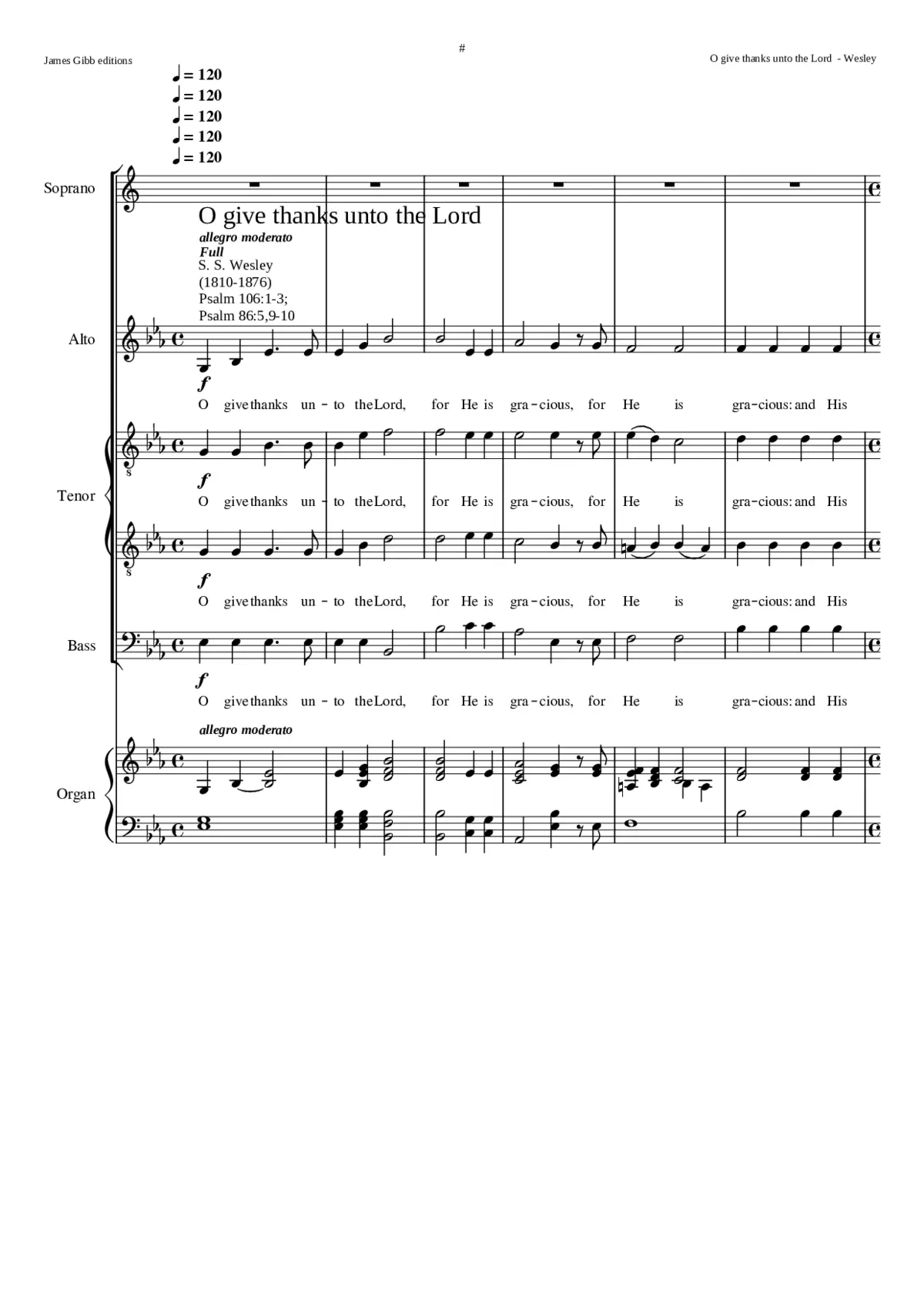 O give thanks - Page 1