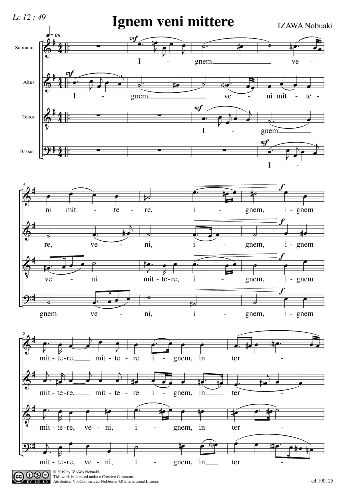 Ignem veni mittere - Page 1