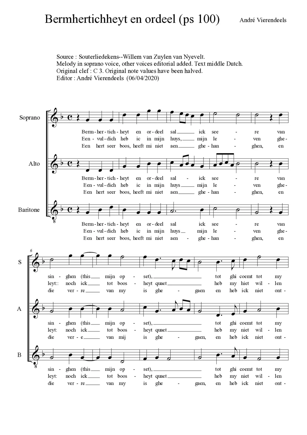 Bermhertichheyt en ordeel - Page 1