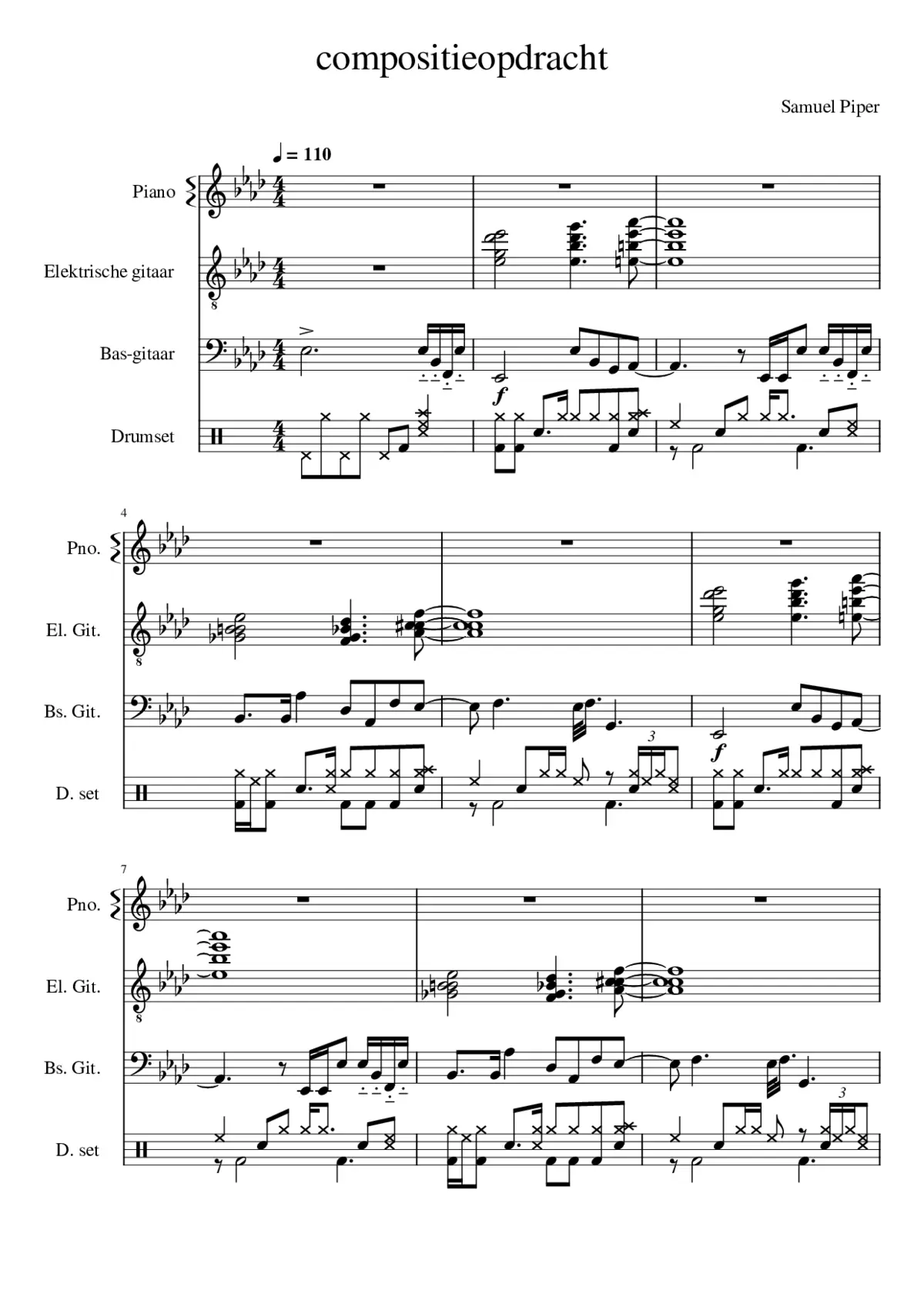 Samuel Piper compositieopdracht - Page 1