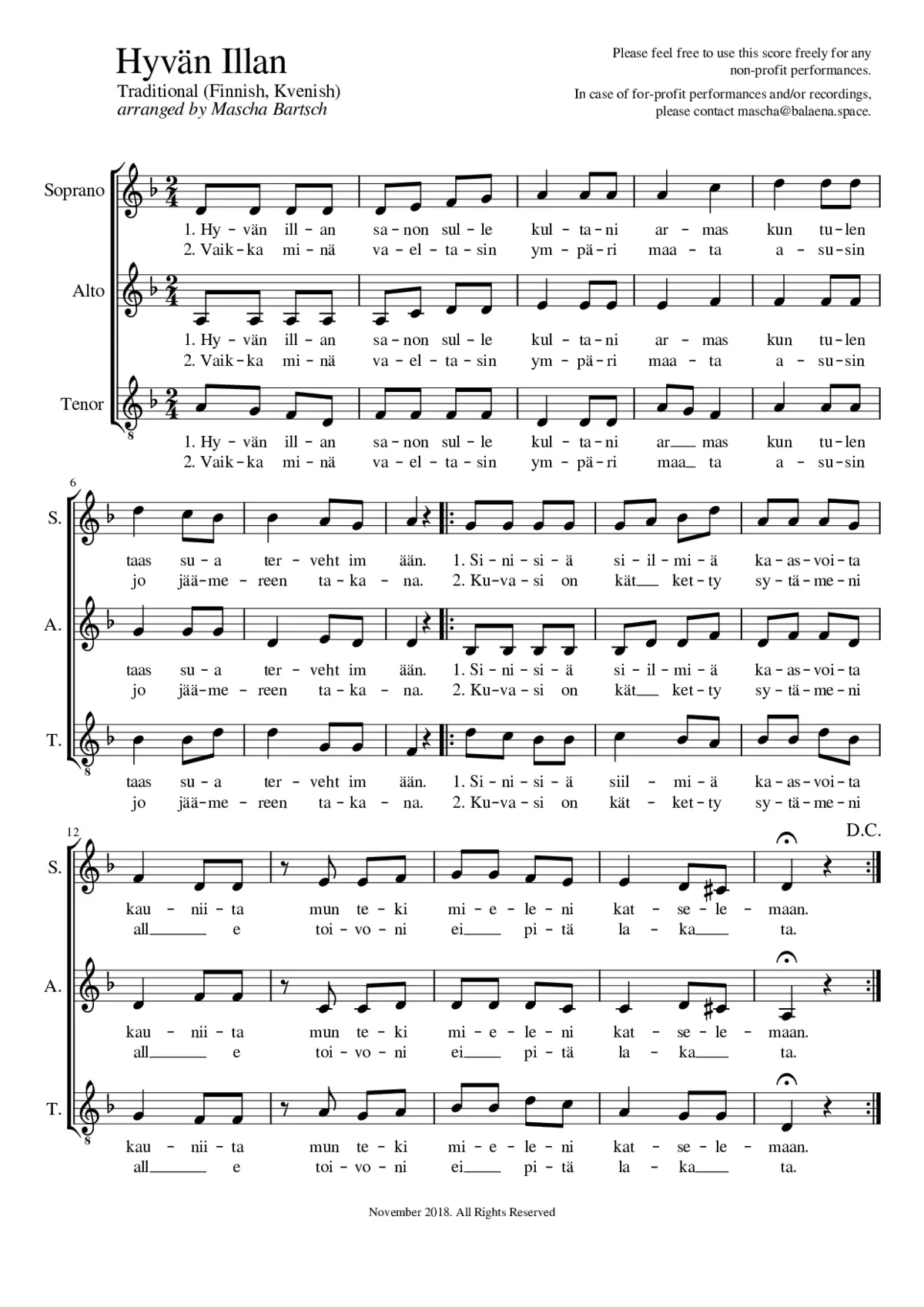 Hyvän Illan - Page 1