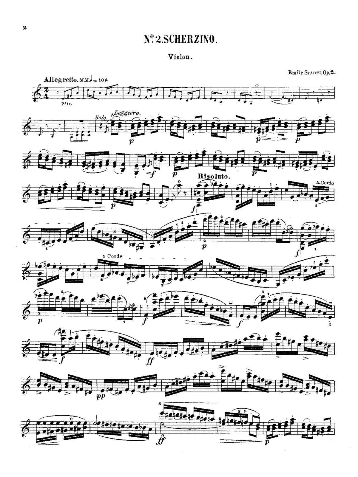 2 Morceaux - Page 1
