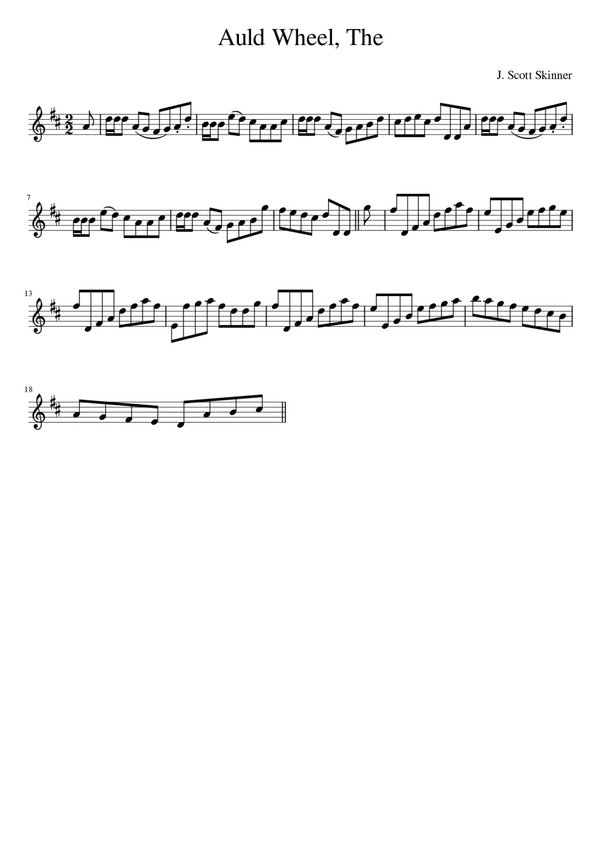 The Auld Wheel - Page 1