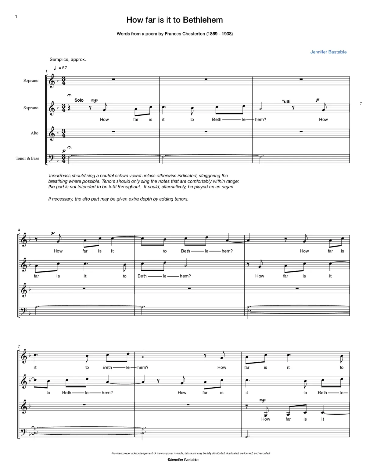 How far is it to Bethlehem - Page 1