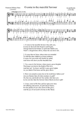 O come to the merciful Saviour