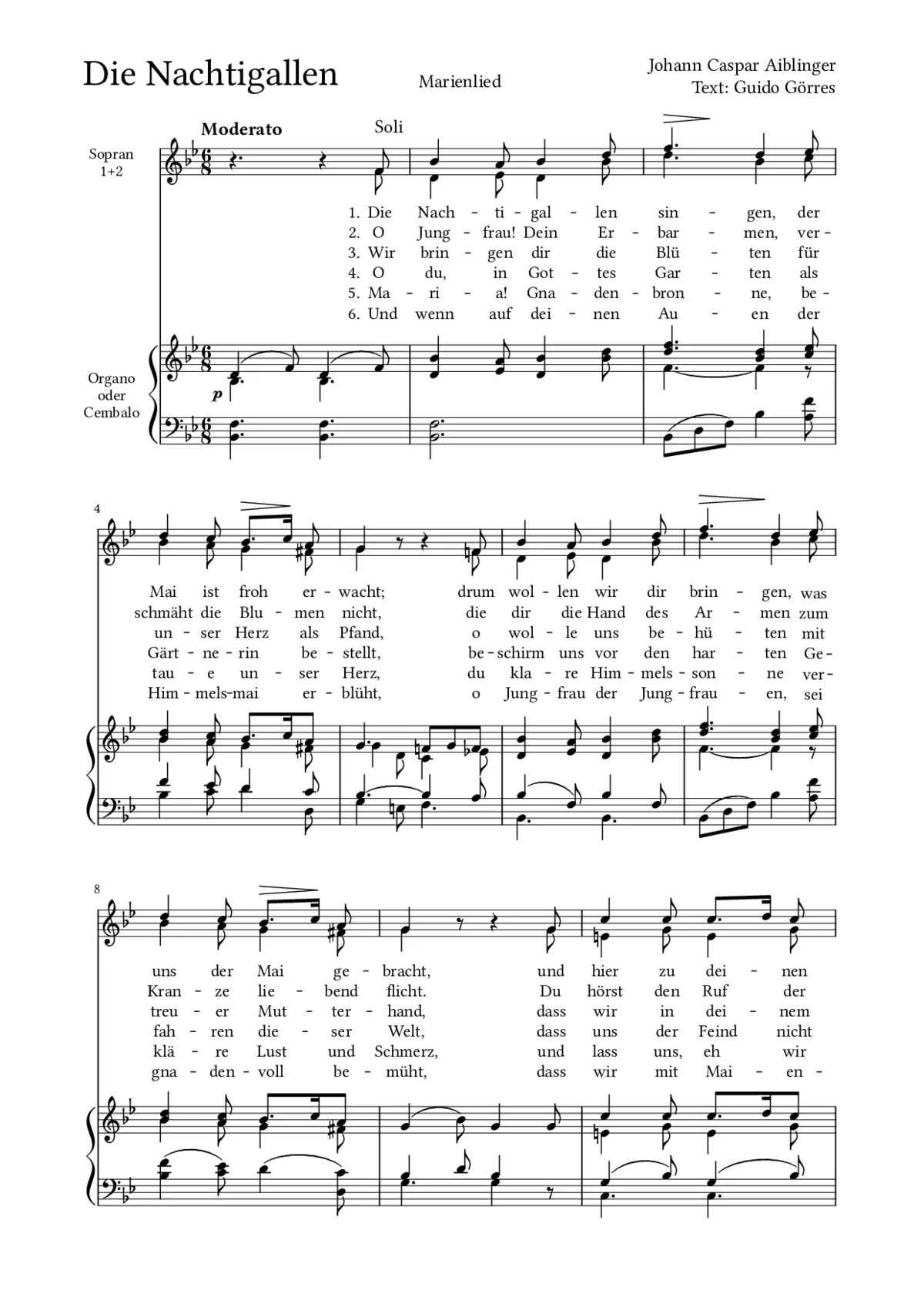 Die Nachtigallen - Page 1