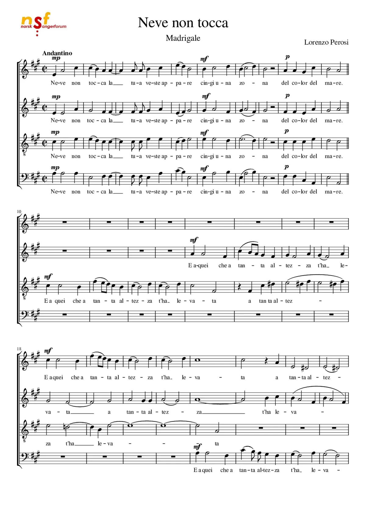 Neve non tocca - Page 1