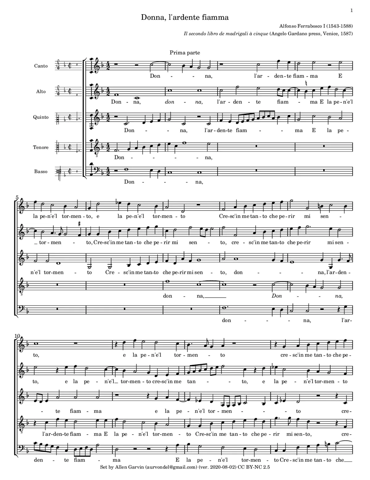 Donna, l'ardente fiamma - Page 1