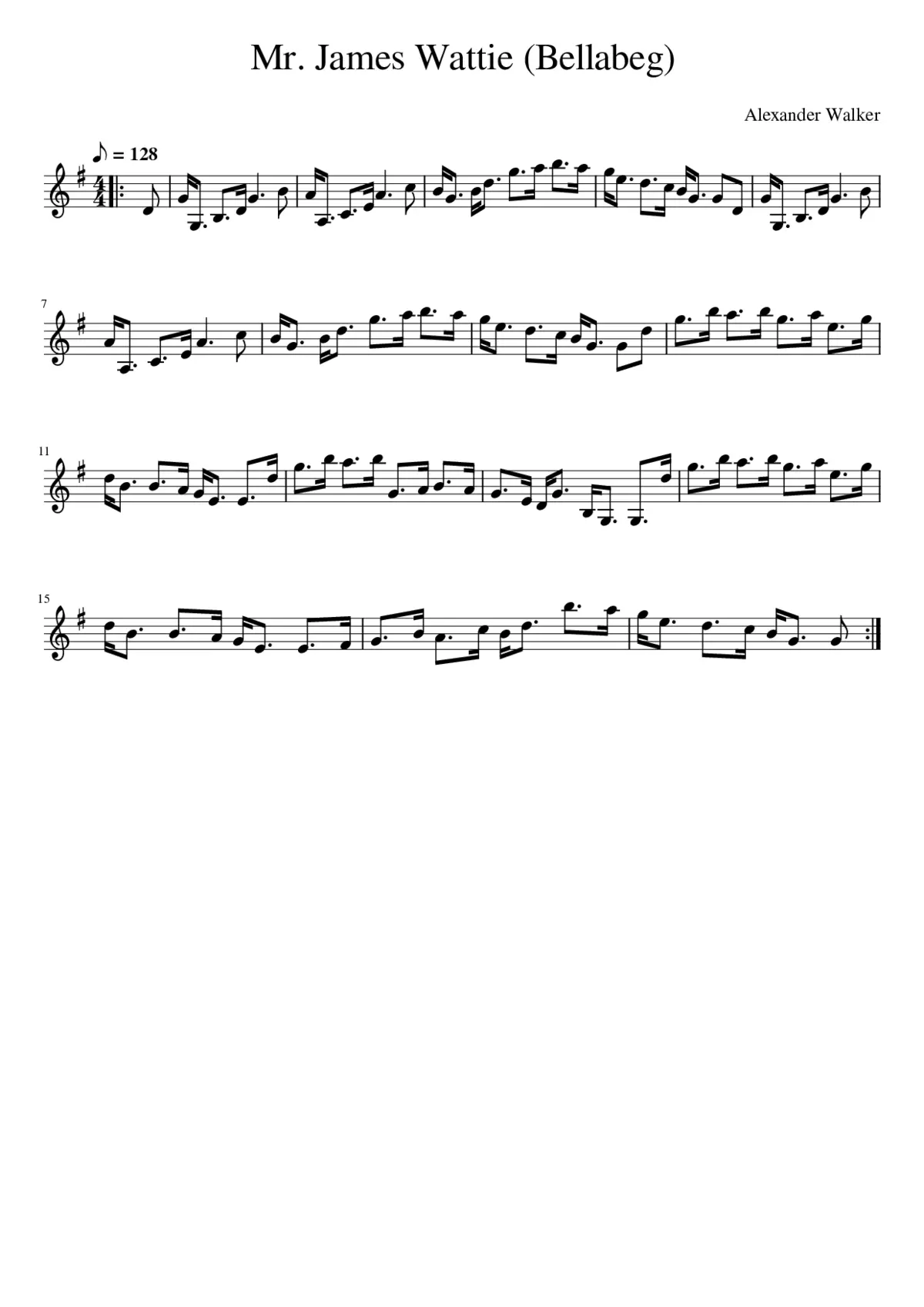 Mr. James Wattie (Bellabeg) - Page 1