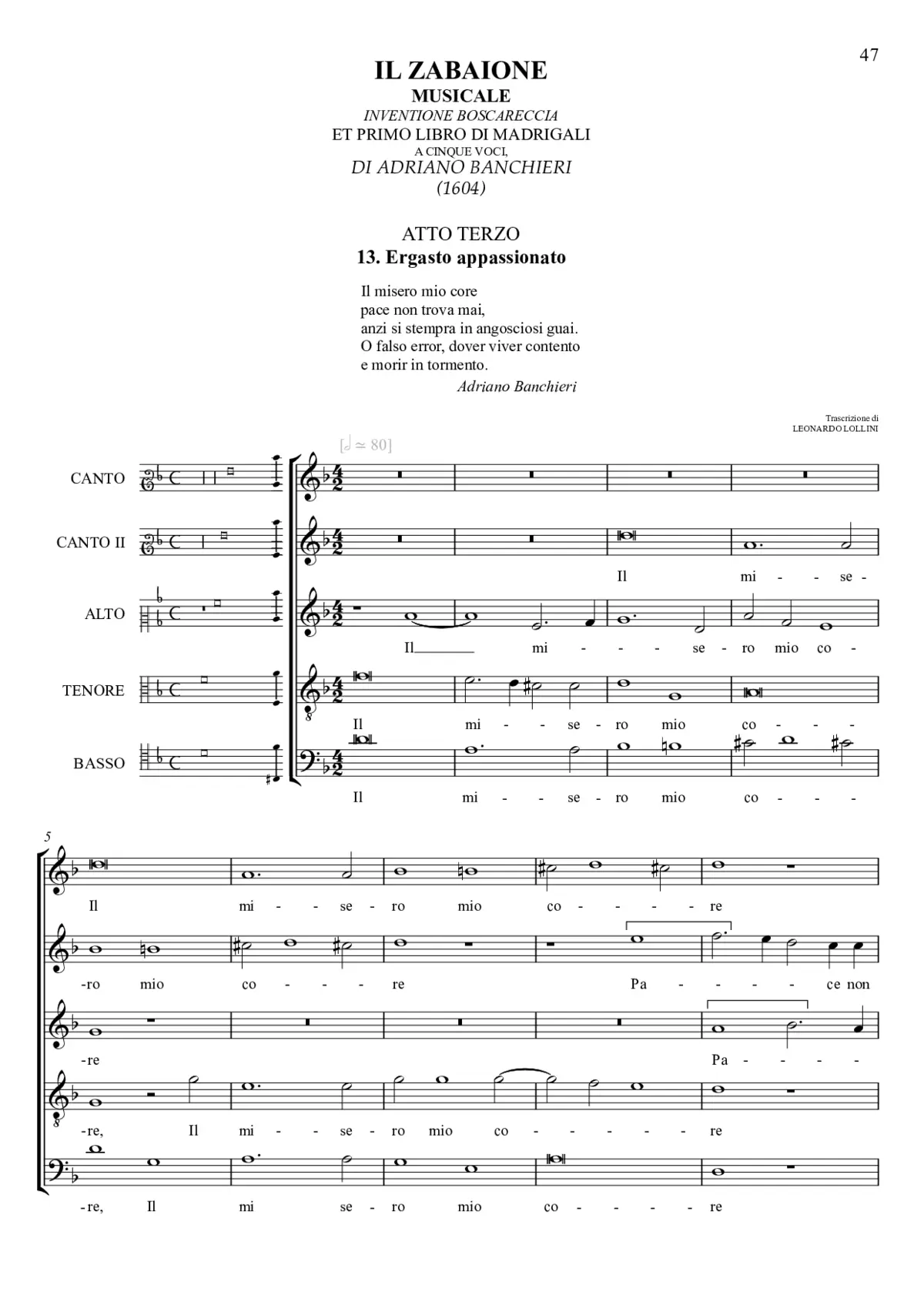 Il mio misero core - Page 1