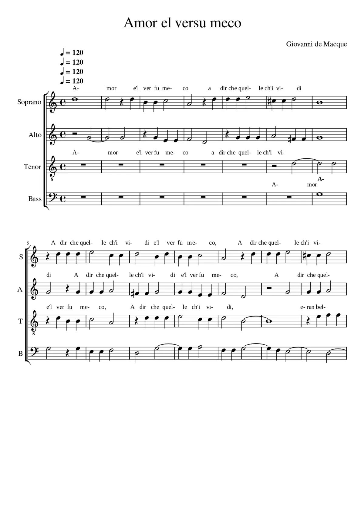 Amor e'l versu meco - Page 1