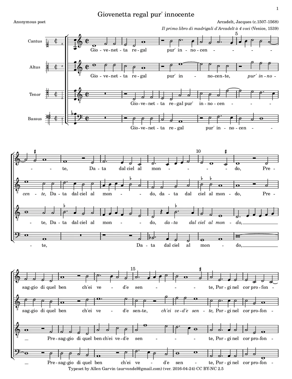 Giovenetta regal - Page 1