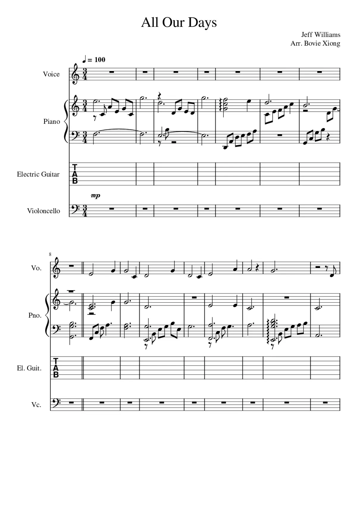 All Our Days - Page 1