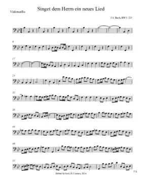 Singet dem Herrn ein neues Lied, BWV 225