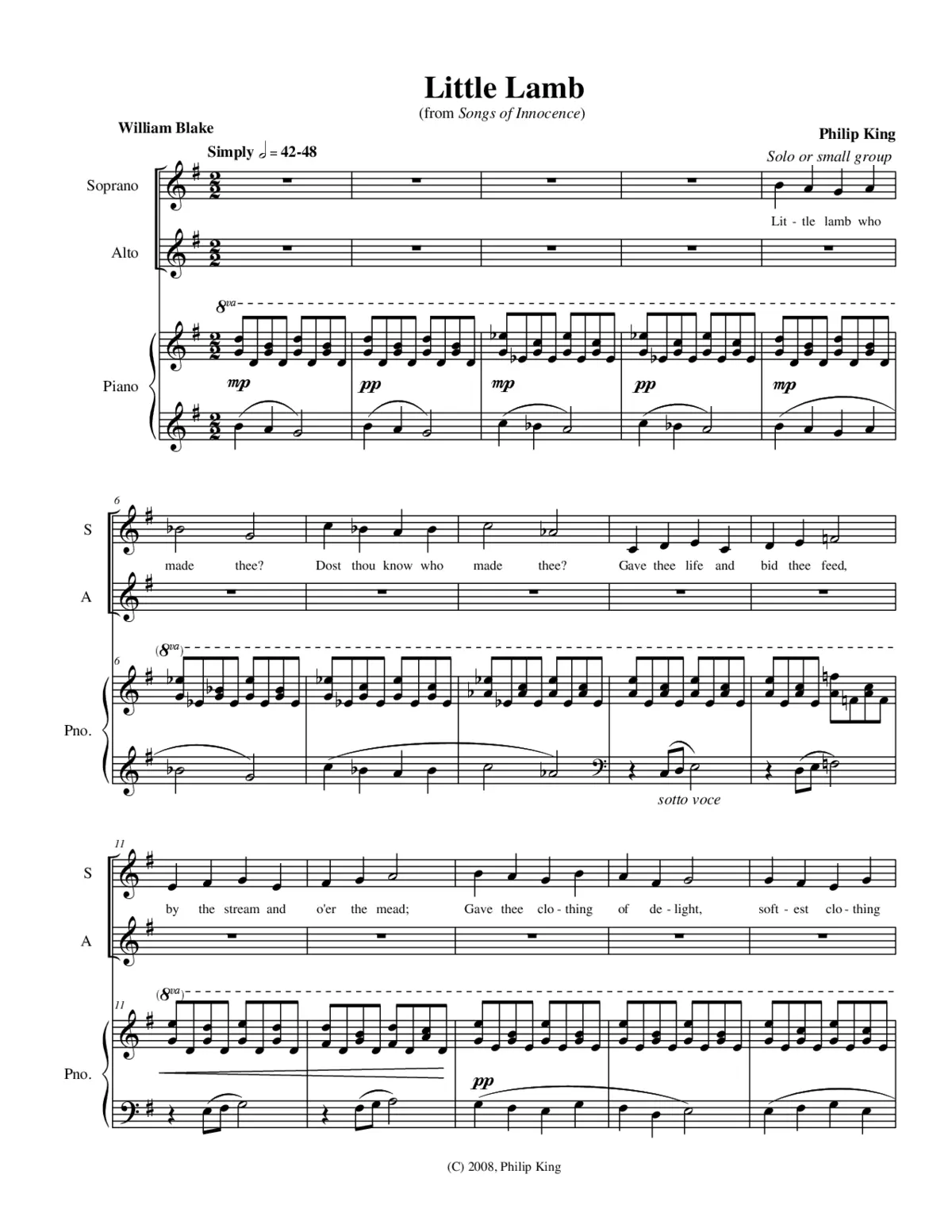 Little Lamb - Page 1