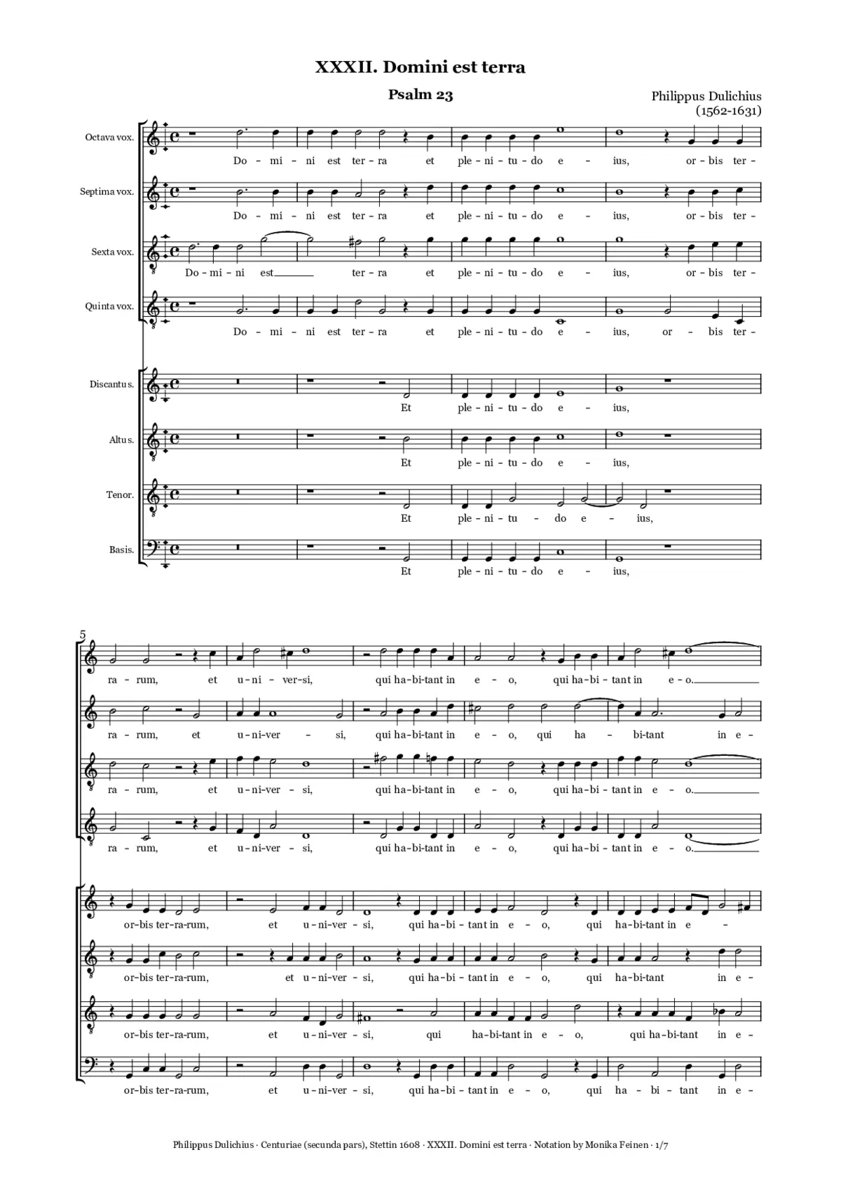Domini est terra - Page 1