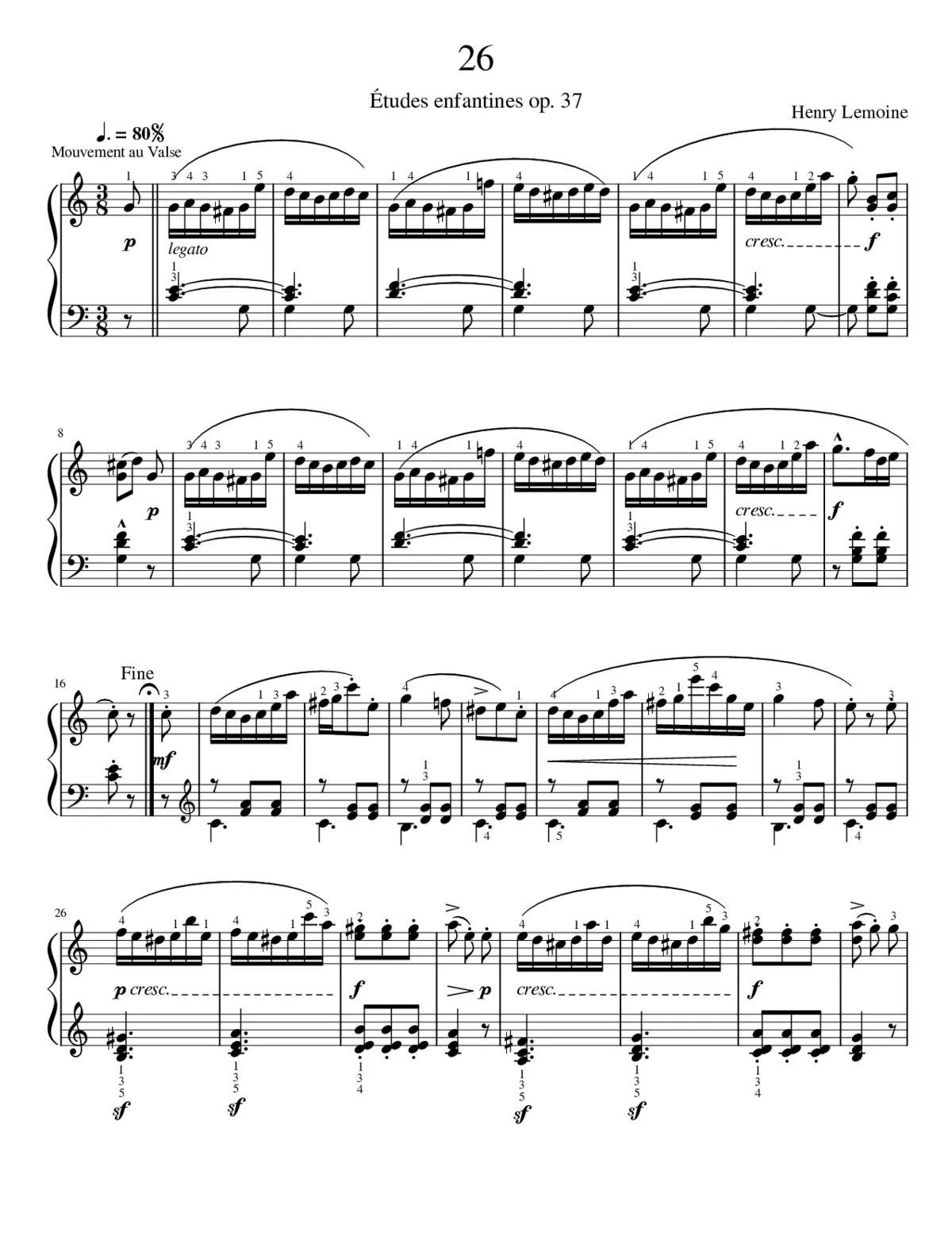 Études enfantines Op.37 - Page 1