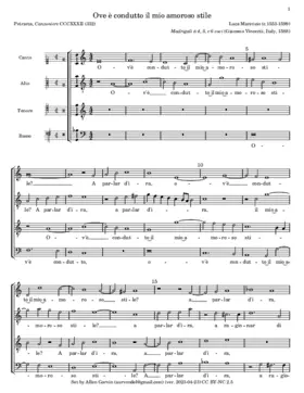 Ov'è condotto il mio amoroso stile?