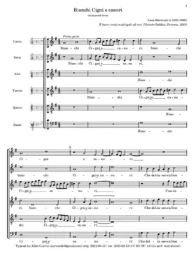 Bianchi Cigni e canori