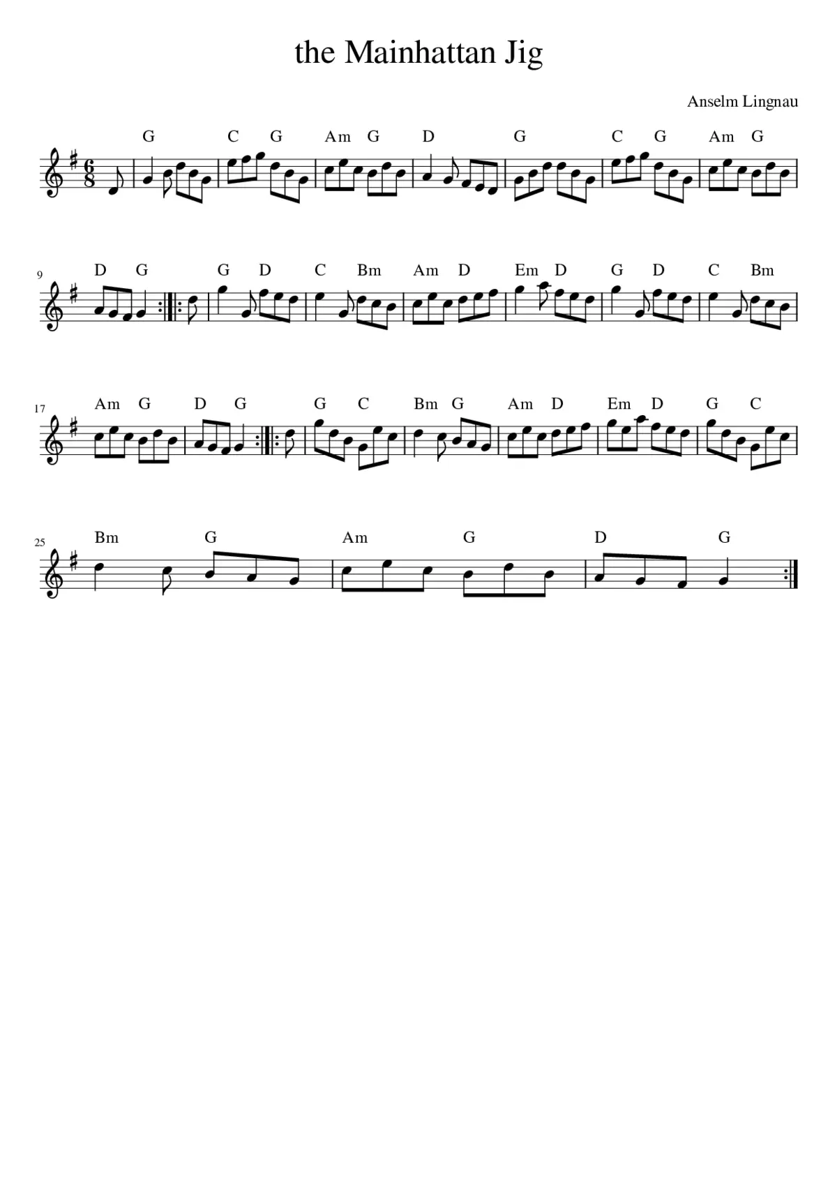 the Mainhattan Jig - Page 1