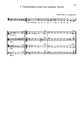 Falsobordone primi toni quatuor vocum