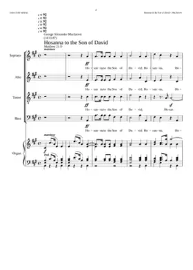 Hosanna to the Son of David