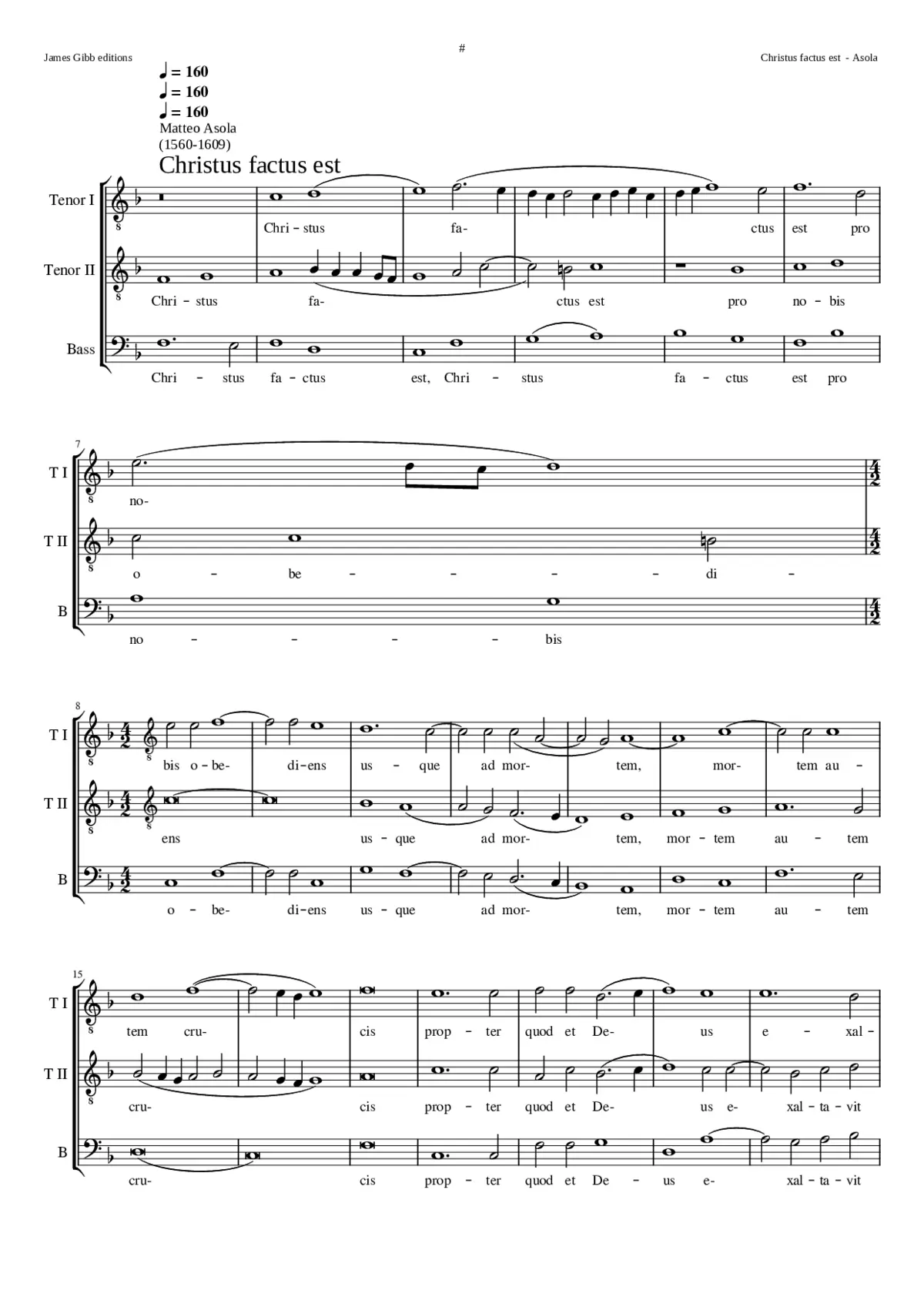 Christus factus est - Page 1