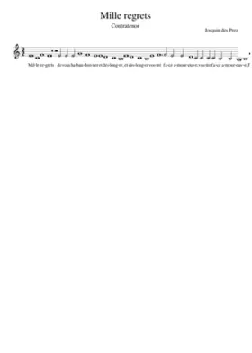 Mille regrets
