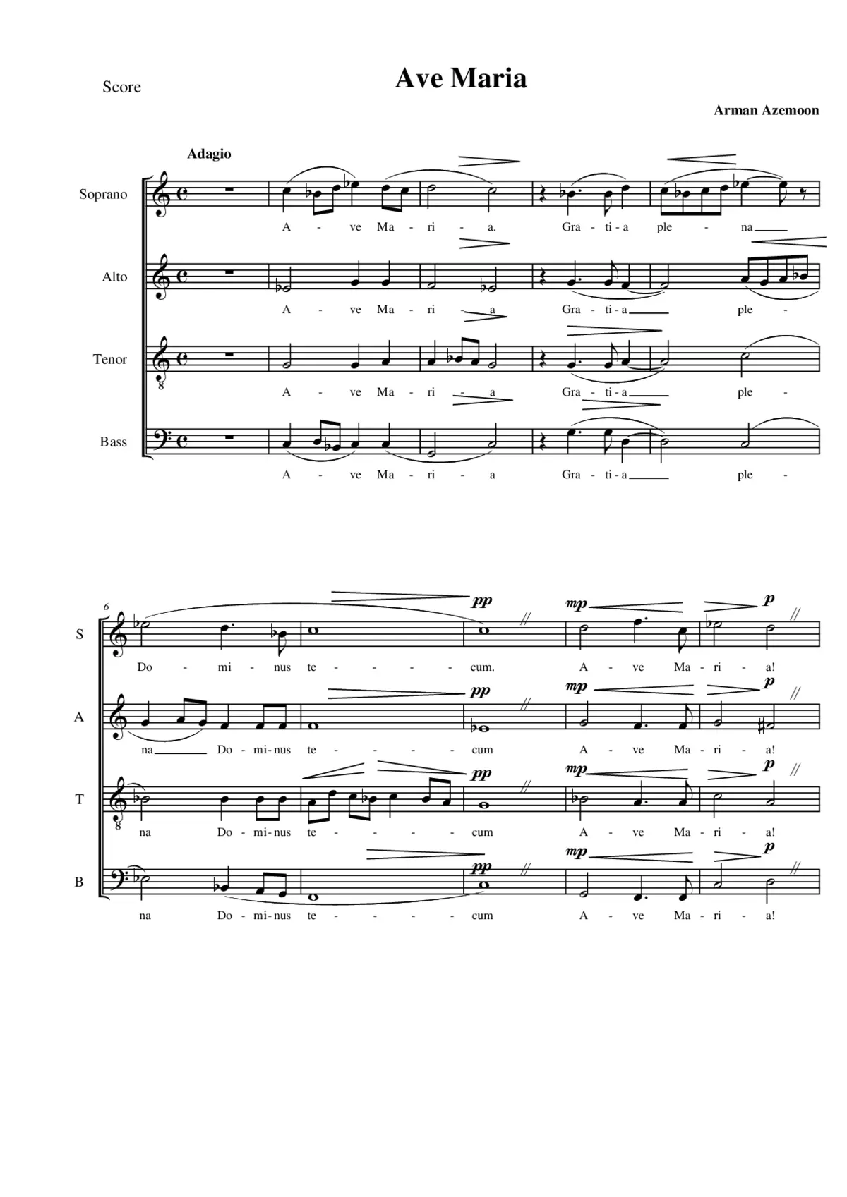 Ave Maria - Page 1