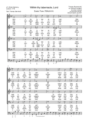 Within thy tabernacle, Lord