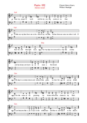 Double chant in G minor