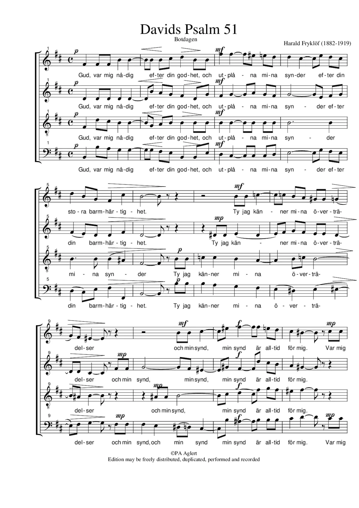 Davids Psalm 51 - Page 1