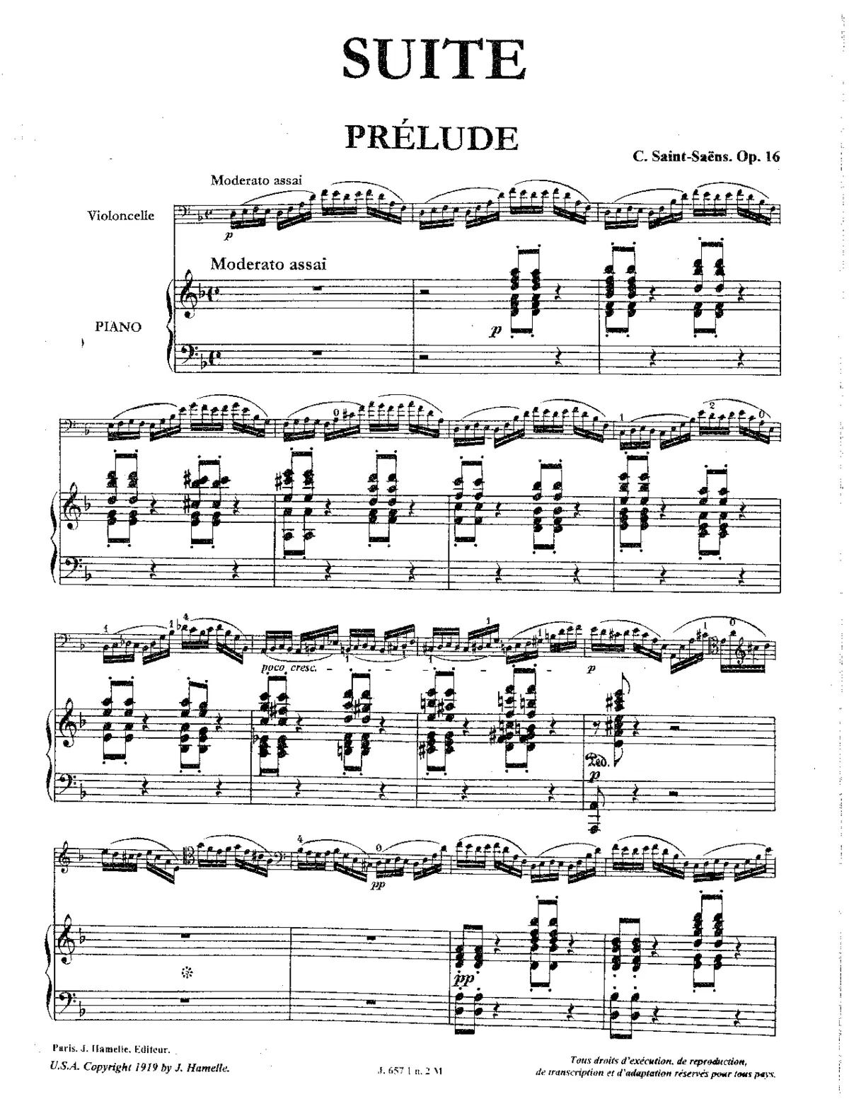 Suite for Cello and Orchestra - Page 1
