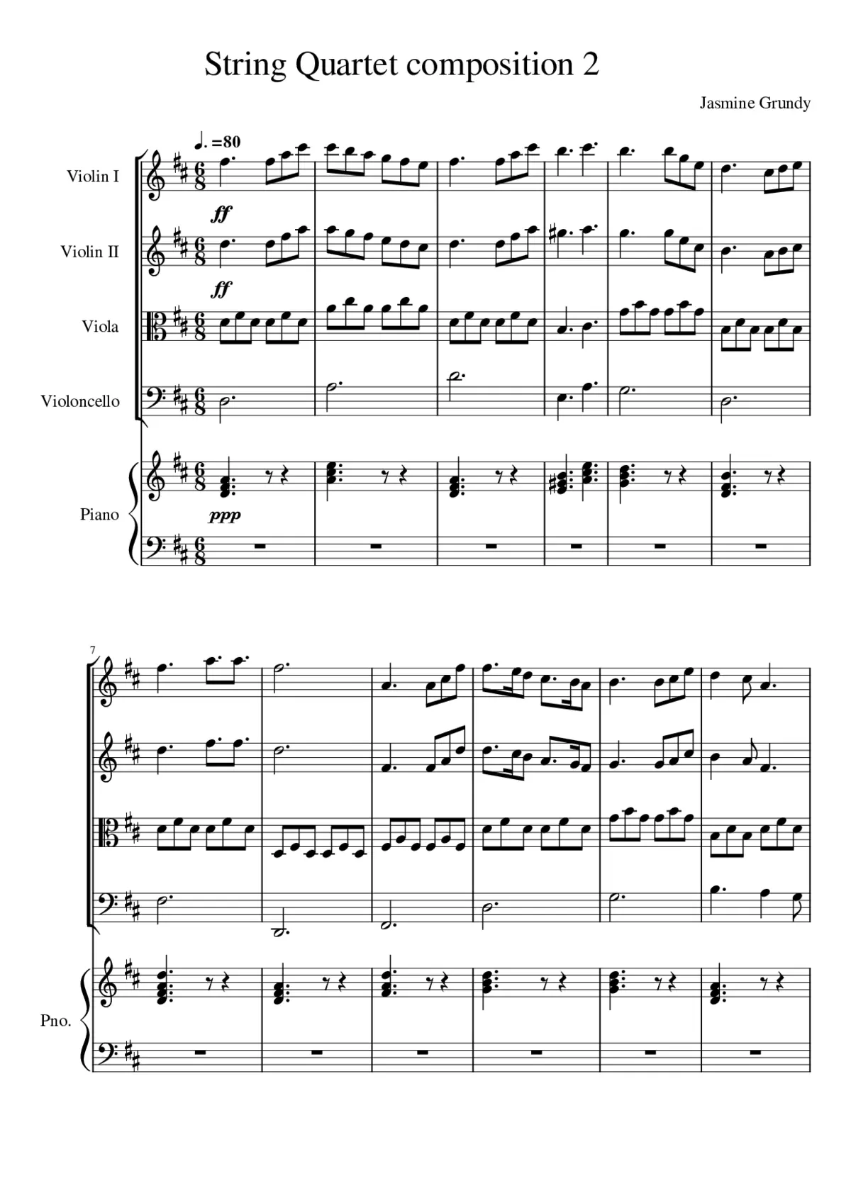 Composition 2 Jasmine grundy - Page 1