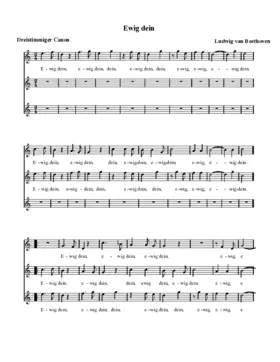Ewig dein, WoO 161