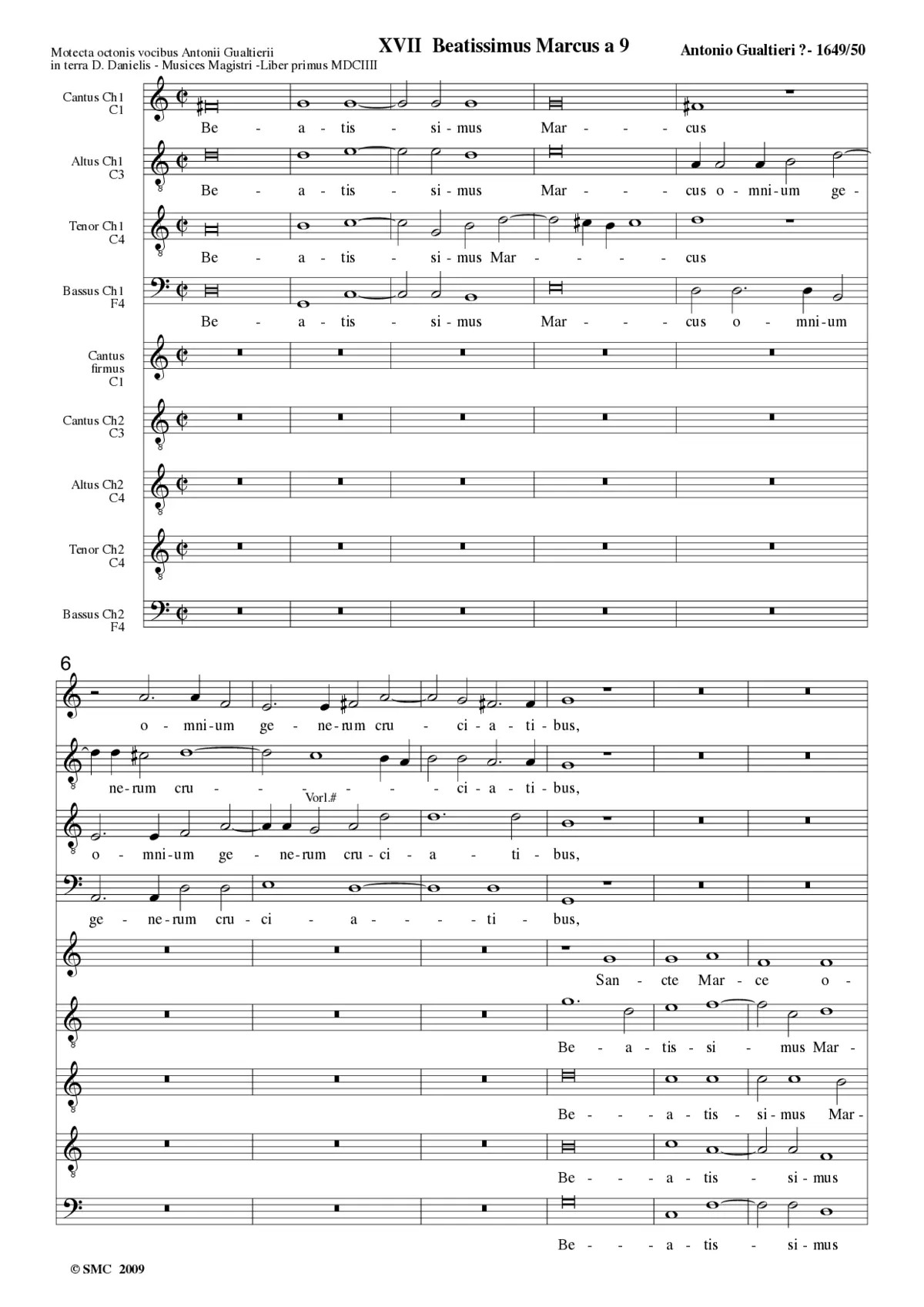 Beatissimus Marcus a 9 - Page 1