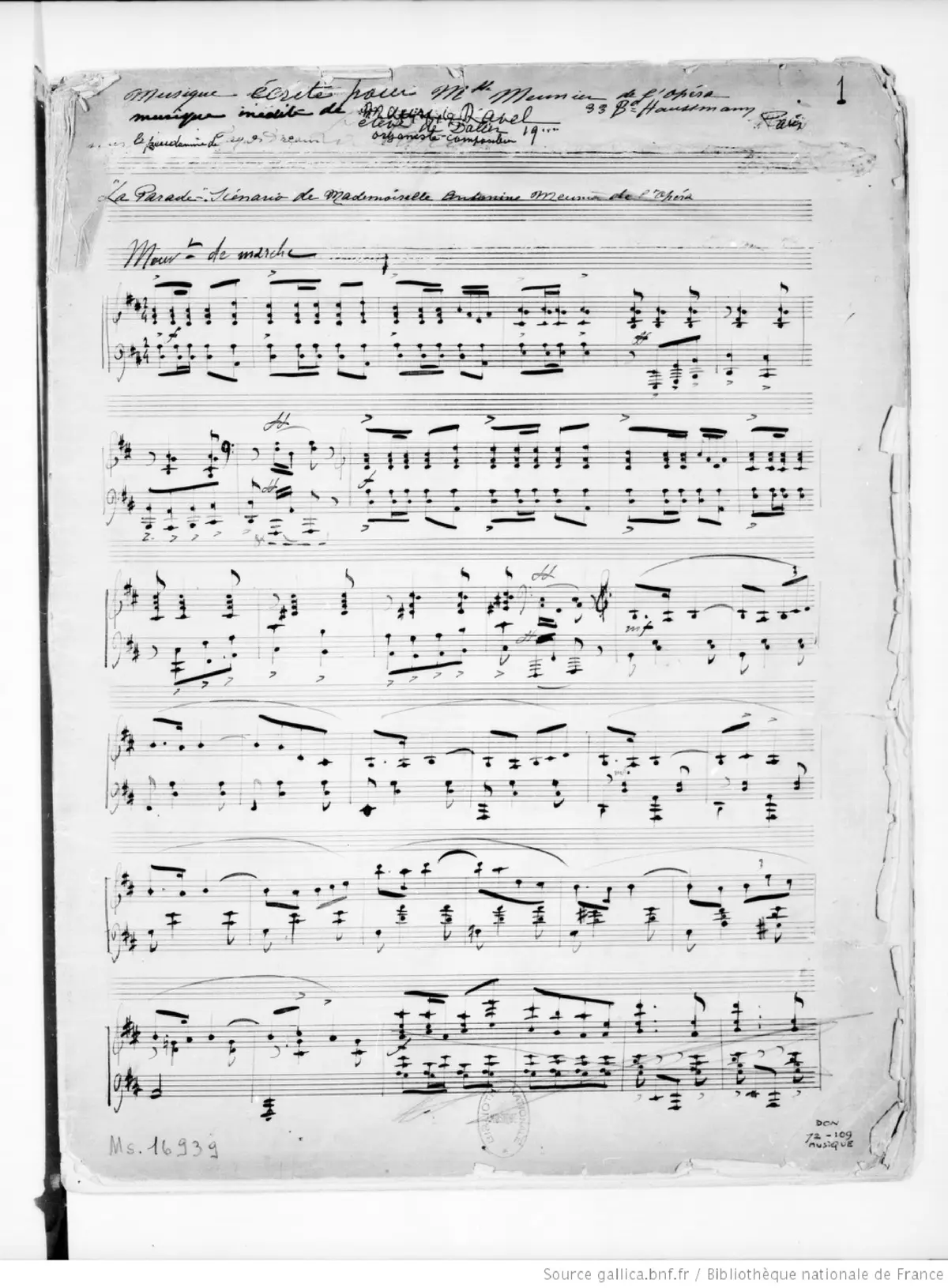 La parade - Page 1
