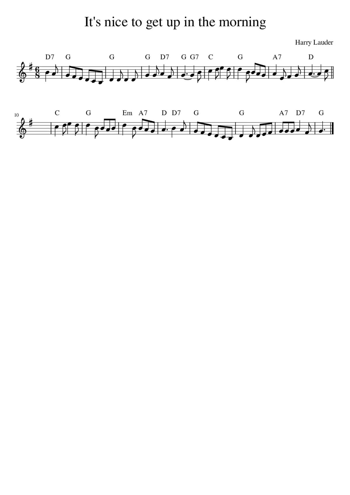 It's nice to get up in the morning - Page 1