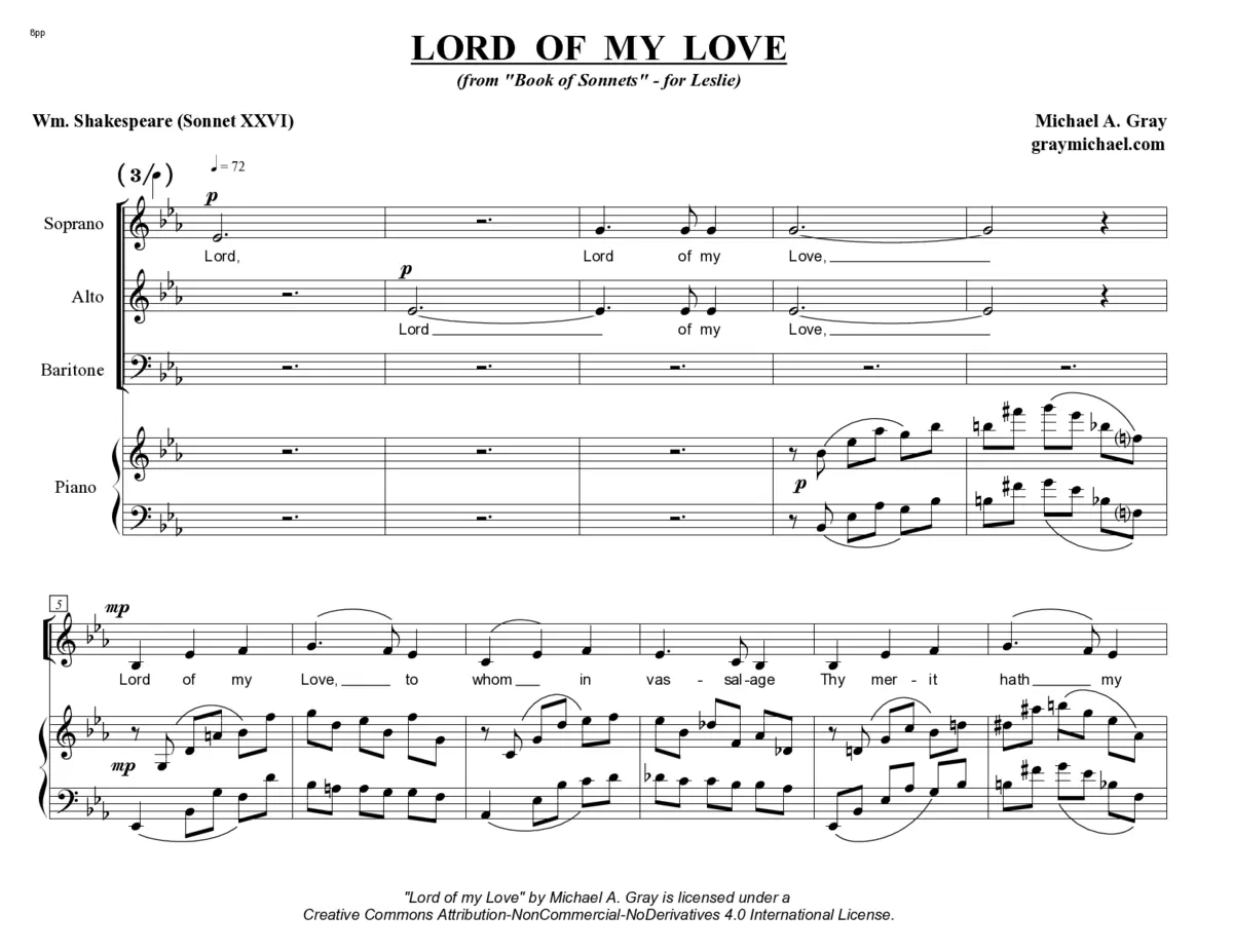 Lord of my Love - Page 1