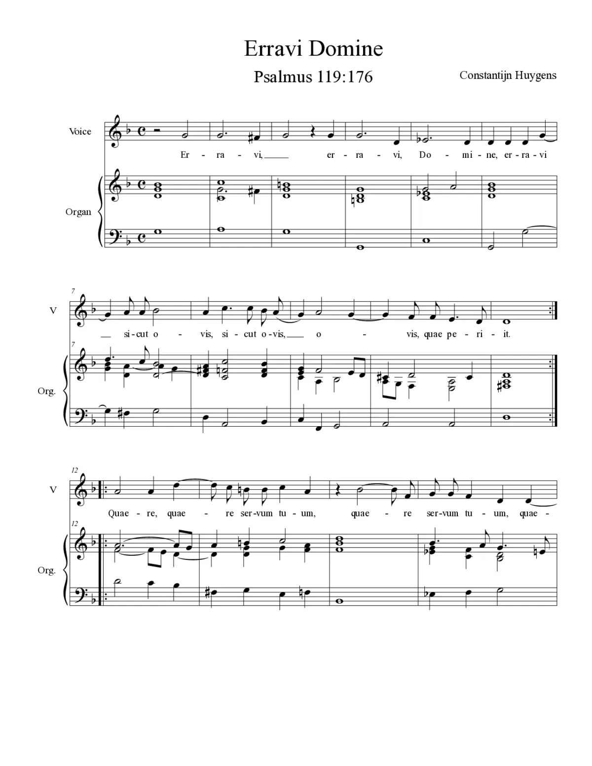 Erravi, Domine - Page 1