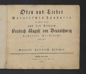 25 Oden und Lieder Moralischen Inhalts