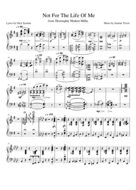 thoroughly modern millie - not for the life of me