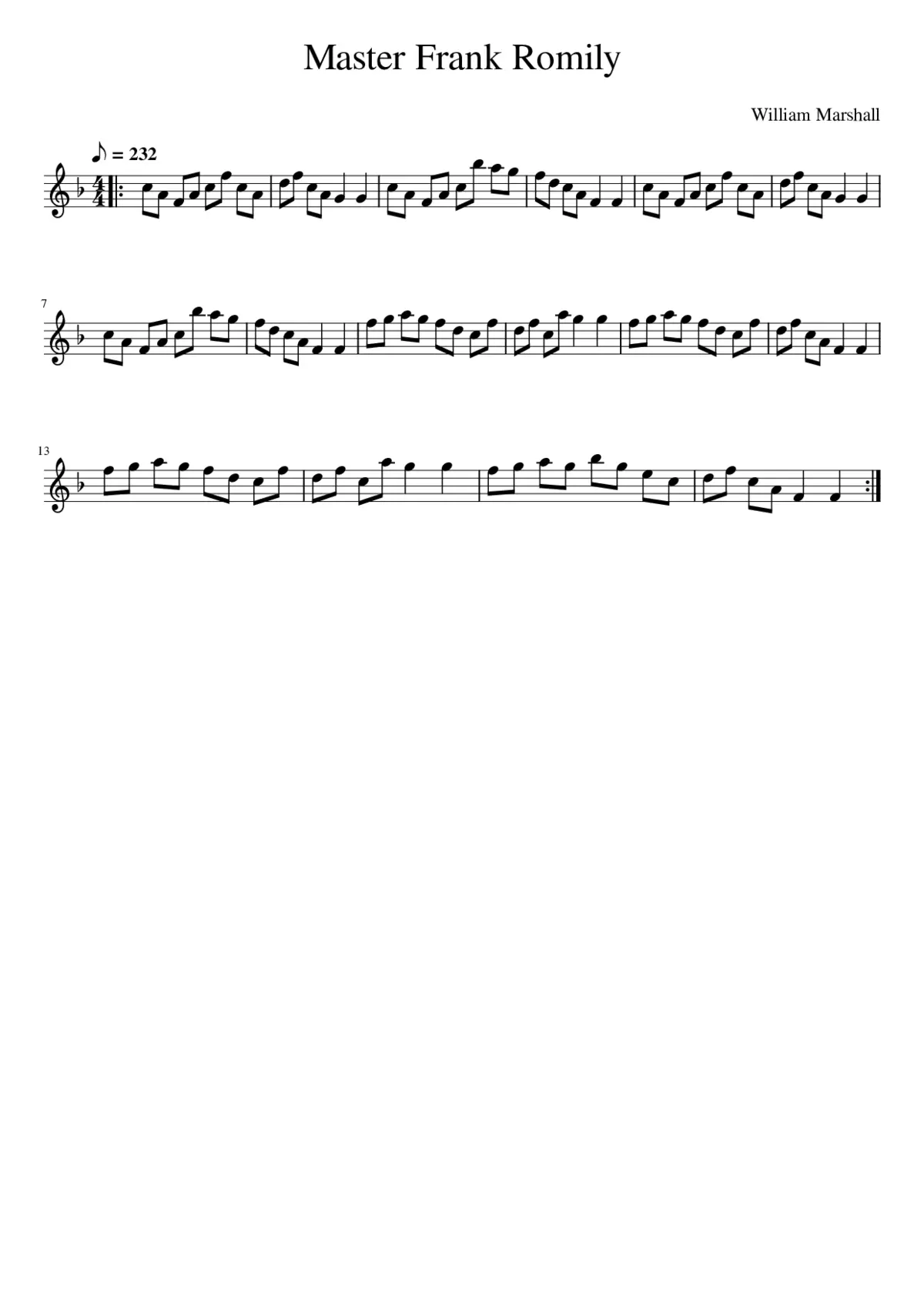 Master Frank Romily - Page 1