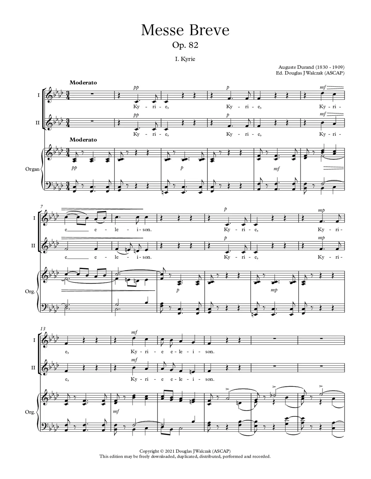 Messe Brève Op. 82 - Page 1