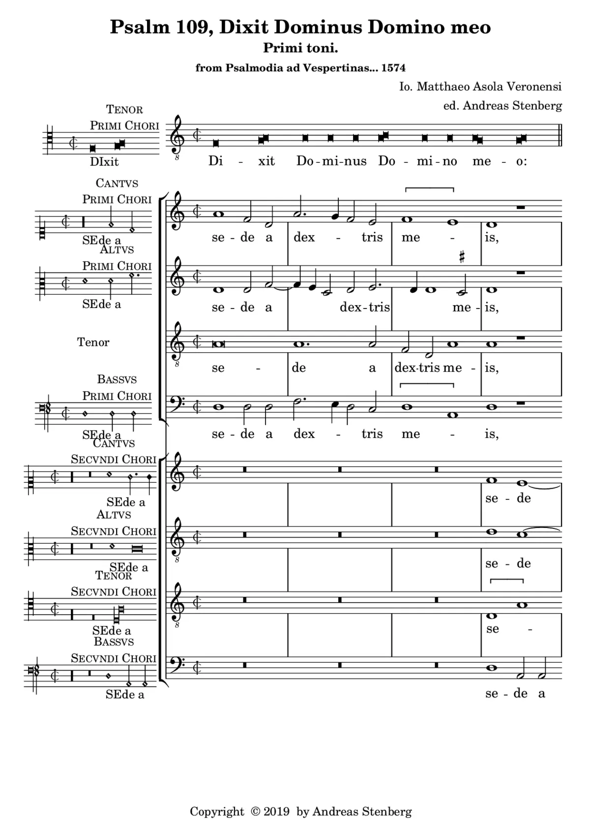 Dixit Dominus - Page 1