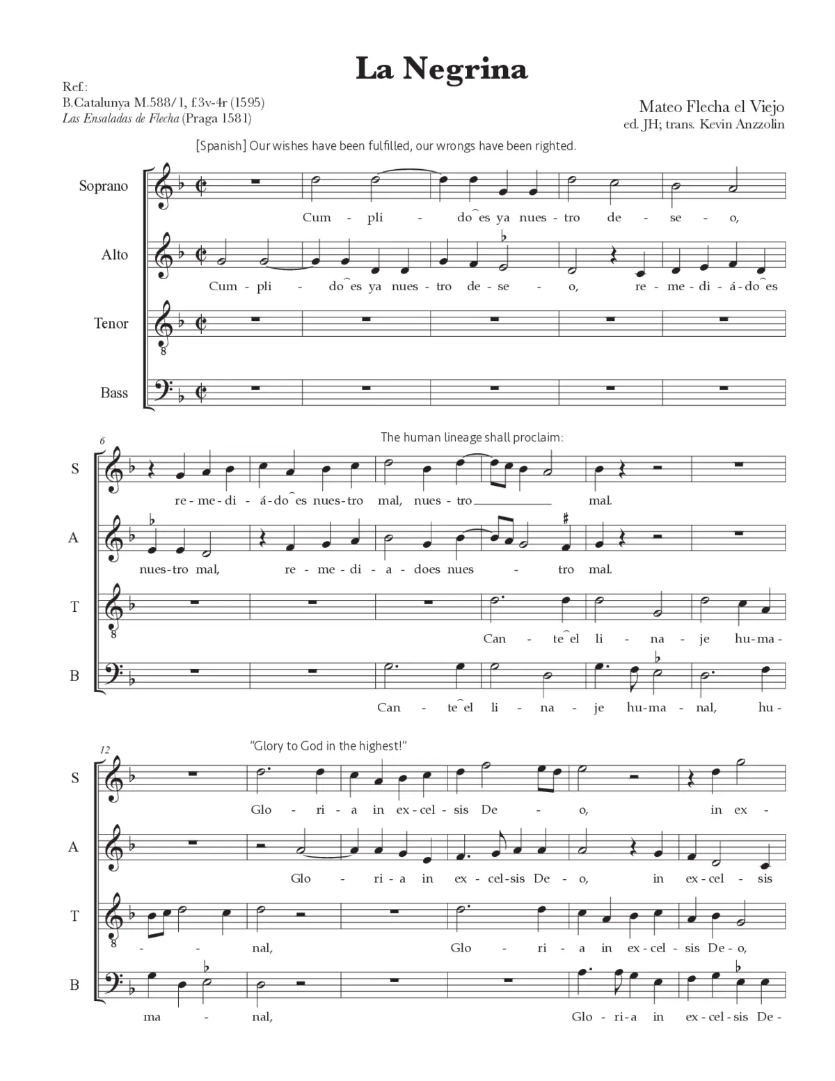 La Negrina - Page 1