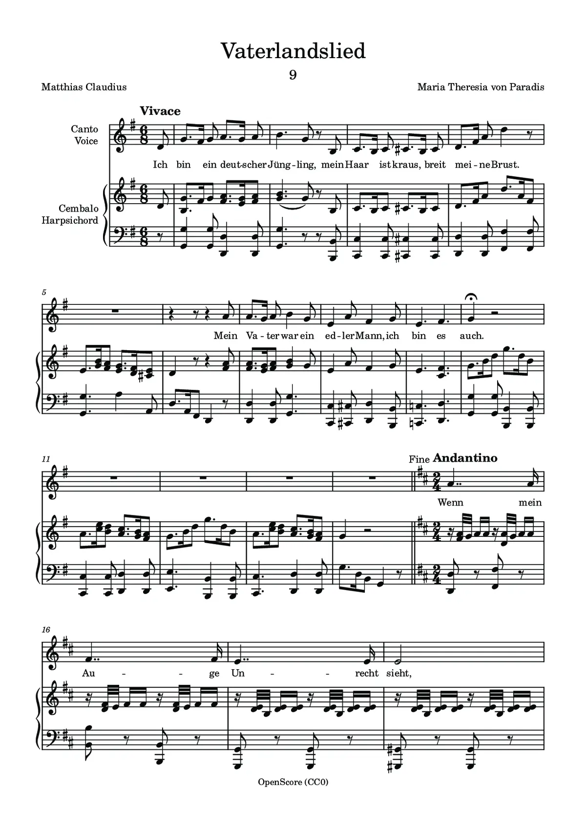 Vaterlandslied - Page 1