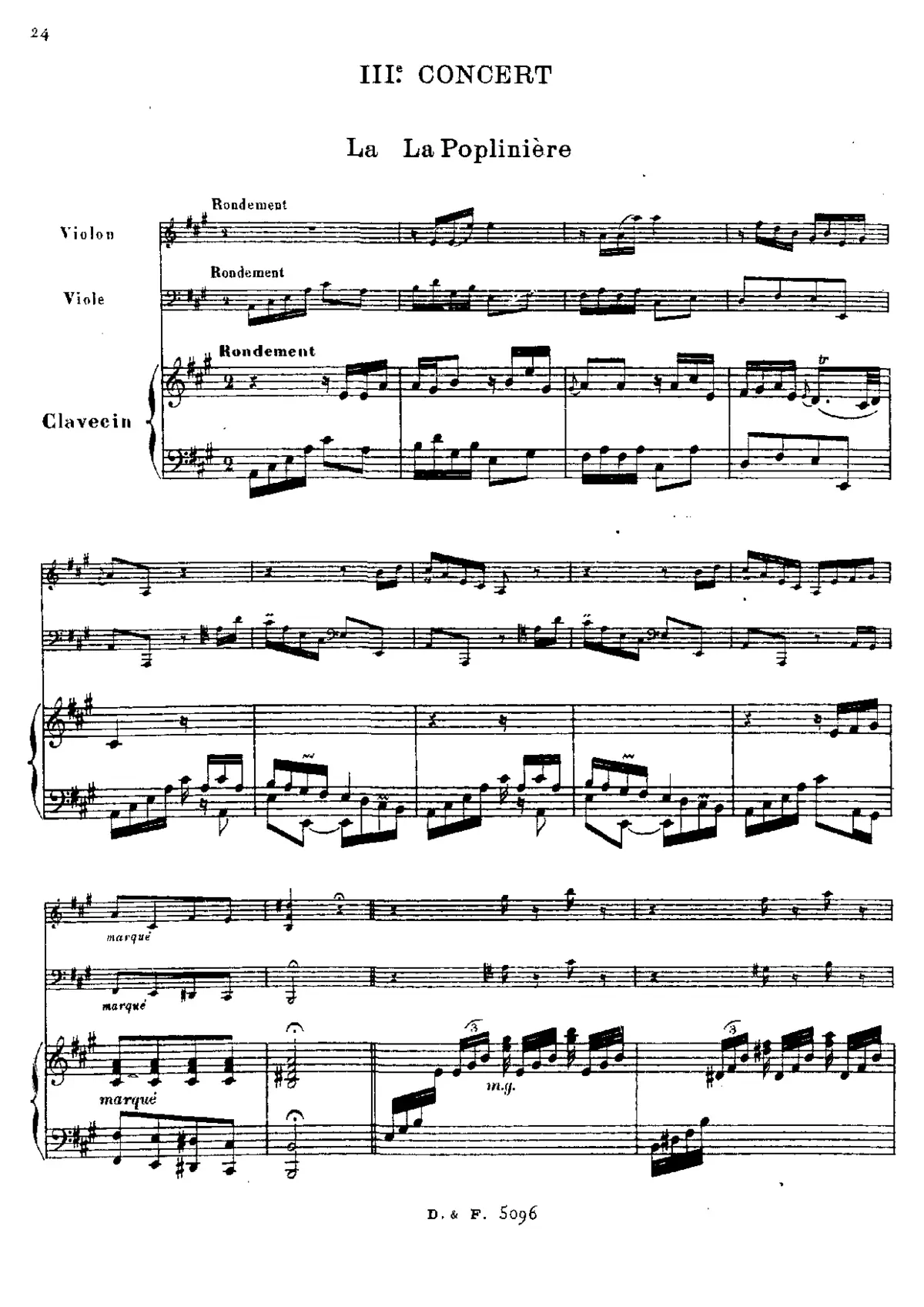 Third Concert in A major - Page 1