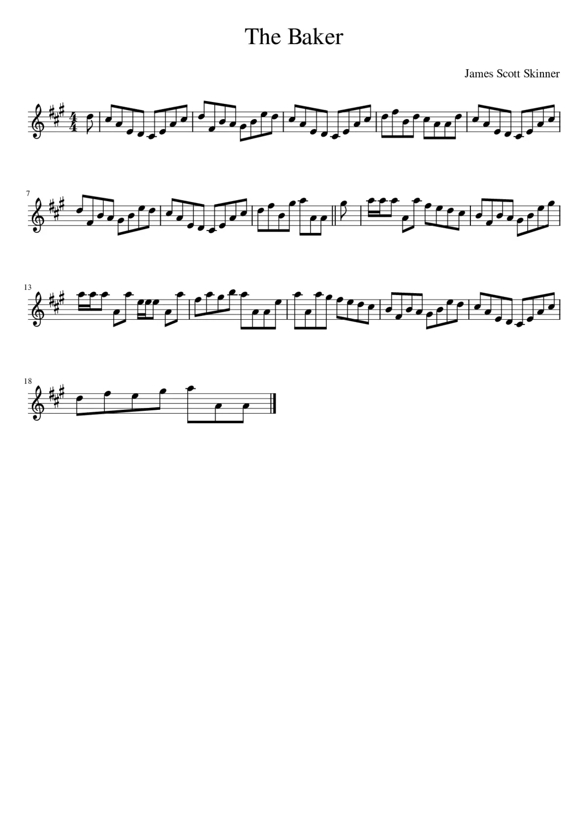 The Baker - Page 1