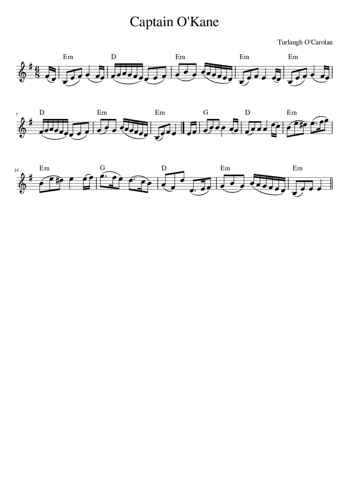 Captain O'Kane - Page 1